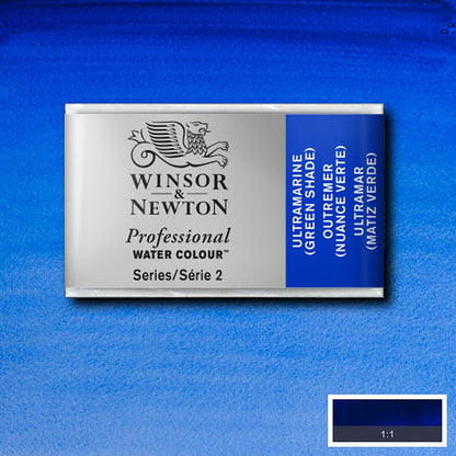 Winsor & Newton Professional Sulu Boya Ultramarine (Green Shade) 667 S.2 (Tam Tablet)
