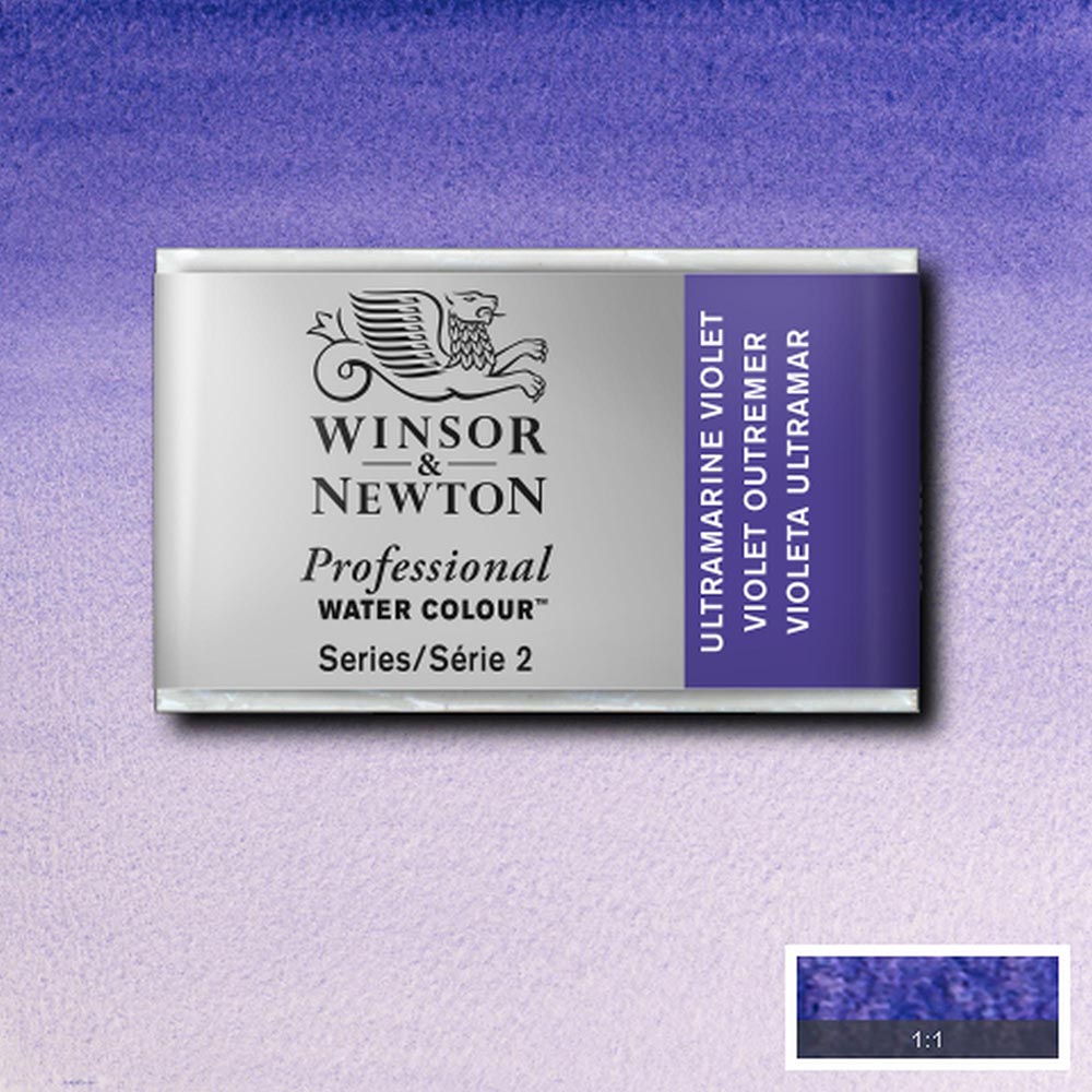 Winsor & Newton Professional Sulu Boya Ultramarine Violet 672 S.2 (Tam Tablet)
