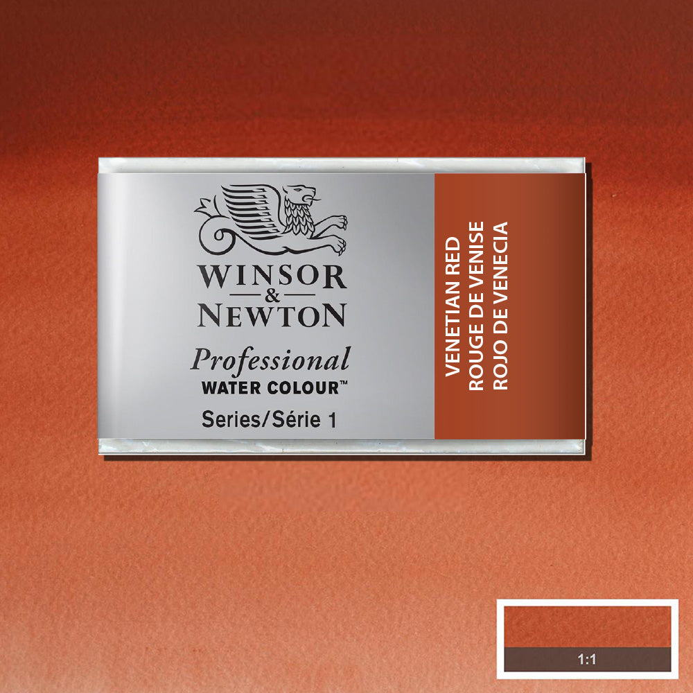 Winsor & Newton Professional Sulu Boya Venetian Red 678 S.1 (Tam Tablet)