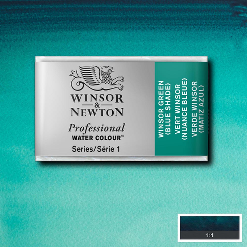 Winsor & Newton Professional Sulu Boya Winsor Green (Blue Shade) 719 S.1 (Tam Tablet)