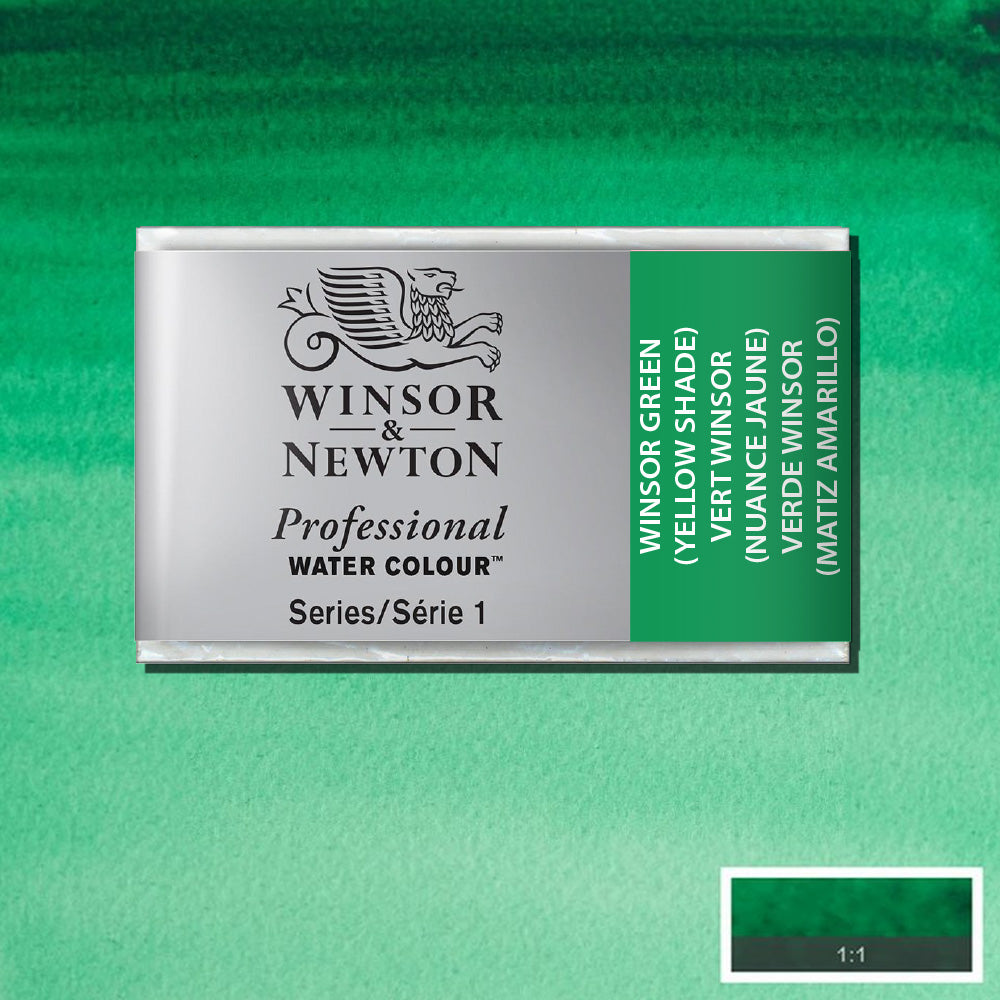Winsor & Newton Professional Sulu Boya Winsor Green (Yellow Shade) 721 S.1 (Tam Tablet)