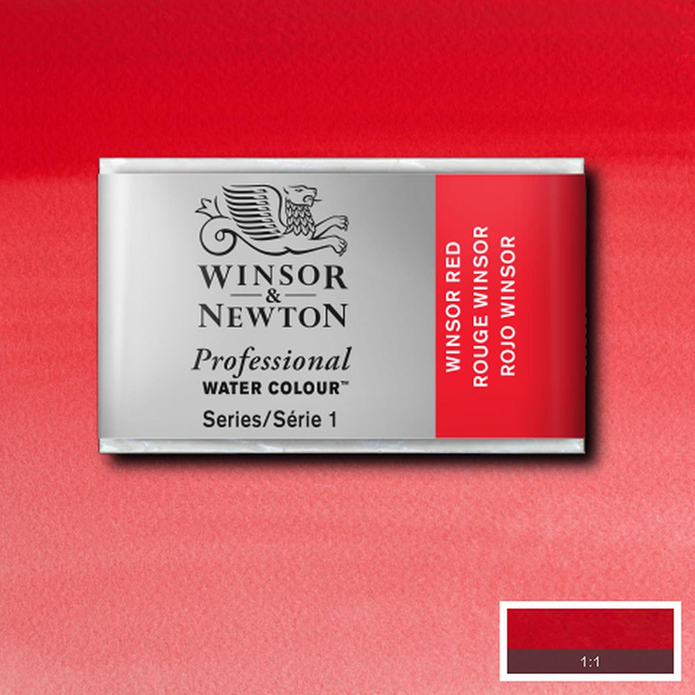 Winsor & Newton Professional Sulu Boya Winsor Red 726 S.1 (Tam Tablet)