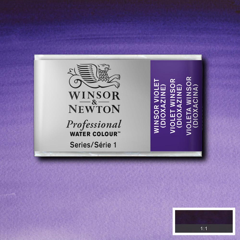 Winsor & Newton Professional Sulu Boya Winsor Violet (Dioxazine) 733 S.1 (Tam Tablet)