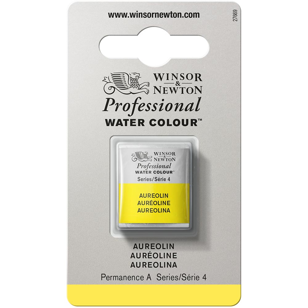 Winsor & Newton Professional Sulu Boya Aureolin 016 S.4 (Yarım Tablet)