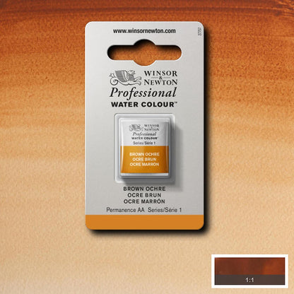 Winsor & Newton Professional Sulu Boya Brown Ochre 059 S.1 (Yarım Tablet)