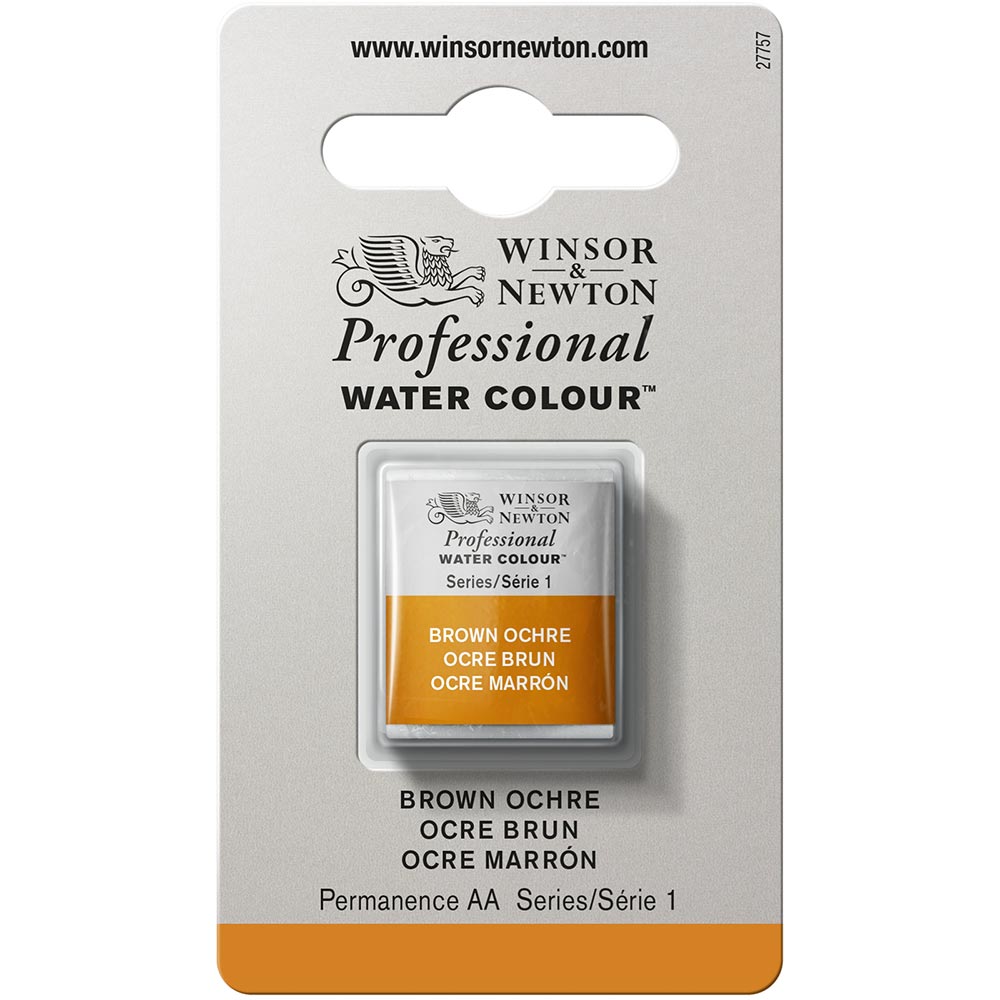 Winsor & Newton Professional Sulu Boya Brown Ochre 059 S.1 (Yarım Tablet)
