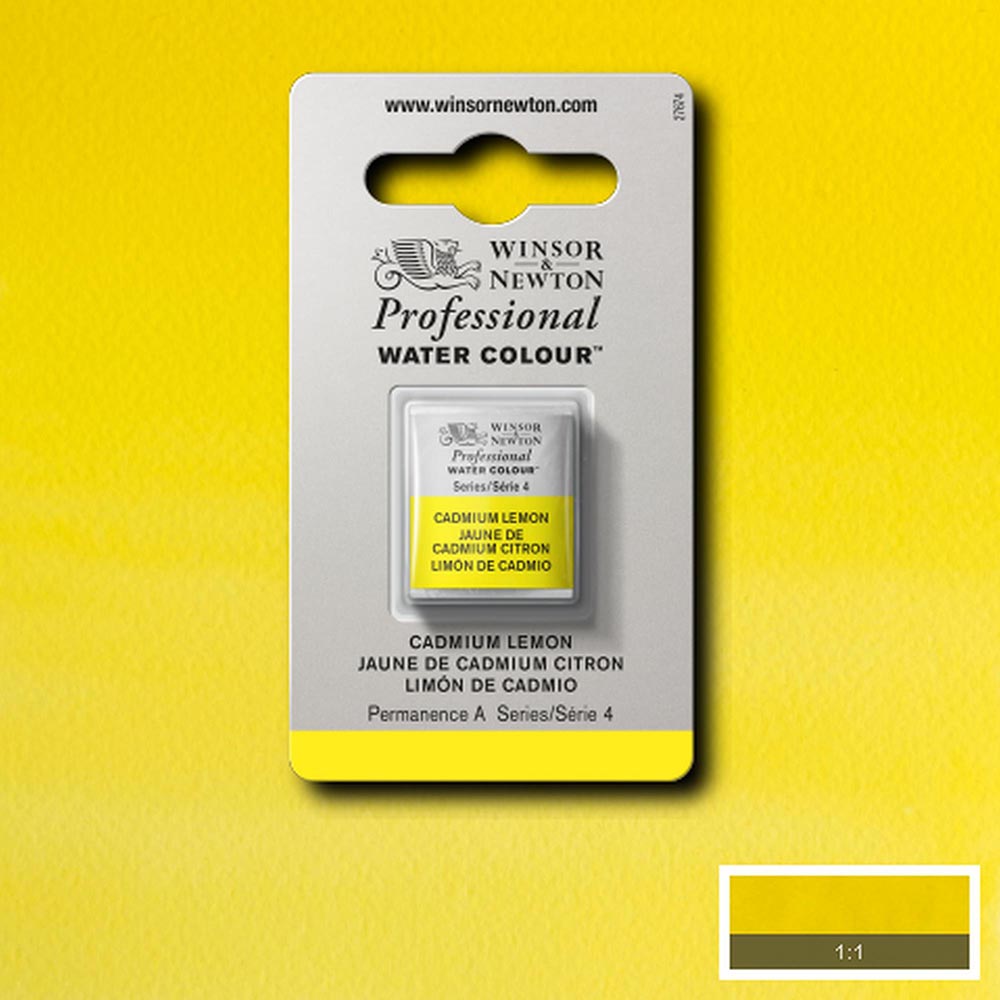 Winsor & Newton Professional Sulu Boya Cadmium Lemon 086 S.4 (Yarım Tablet)