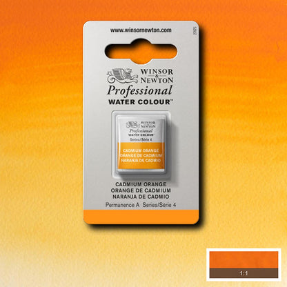 Winsor & Newton Professional Sulu Boya Cadmium Orange 089 S.4 (Yarım Tablet)