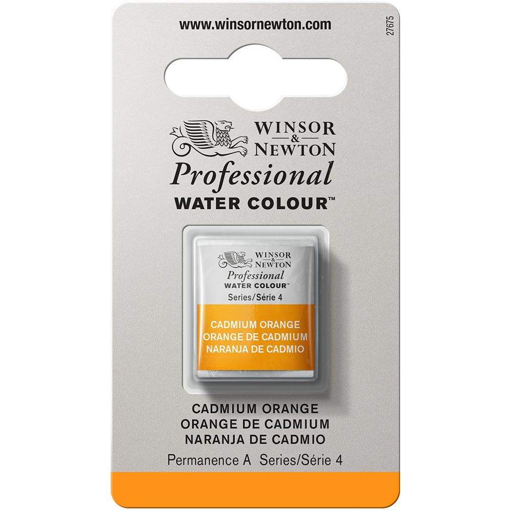 Winsor & Newton Professional Sulu Boya Cadmium Orange 089 S.4 (Yarım Tablet)