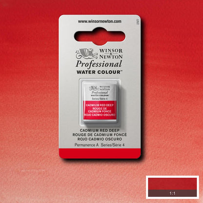 Winsor & Newton Professional Sulu Boya Cadmium Red Deep 097 S.4 (Yarım Tablet)