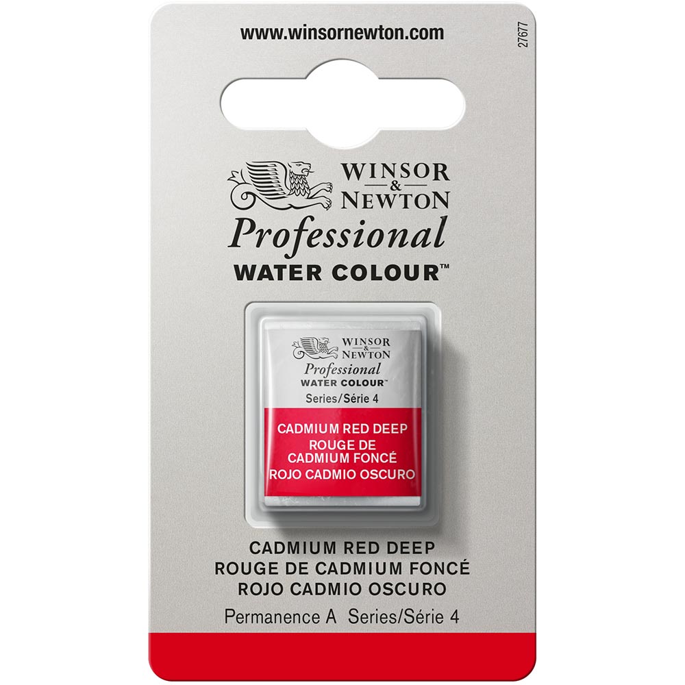 Winsor & Newton Professional Sulu Boya Cadmium Red Deep 097 S.4 (Yarım Tablet)
