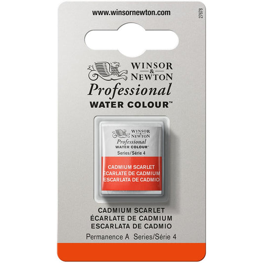 Winsor & Newton Professional Sulu Boya Cadmium Scarlet 106 S.4 (Yarım Tablet)