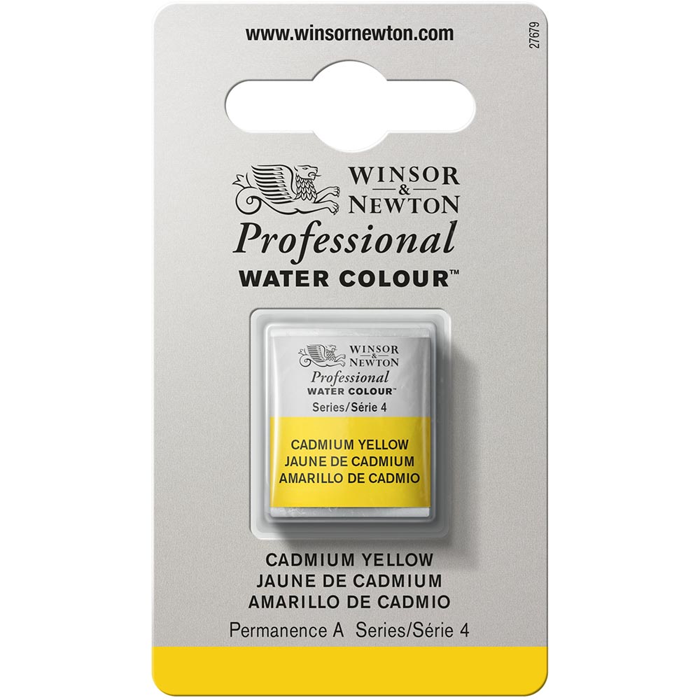 Winsor & Newton Professional Sulu Boya Cadmium Yellow 108 S.4 (Yarım Tablet)