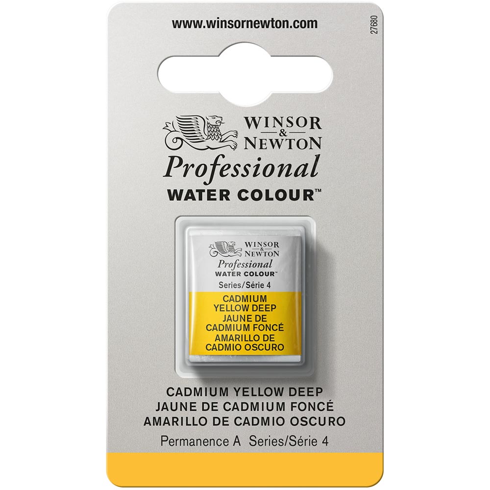 Winsor & Newton Professional Sulu Boya Cadmium Yellow Deep 111 S.4 (Yarım Tablet)