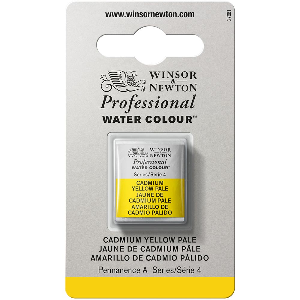 Winsor & Newton Professional Sulu Boya Cadmium Yellow Pale 118 S.4 (Yarım Tablet)