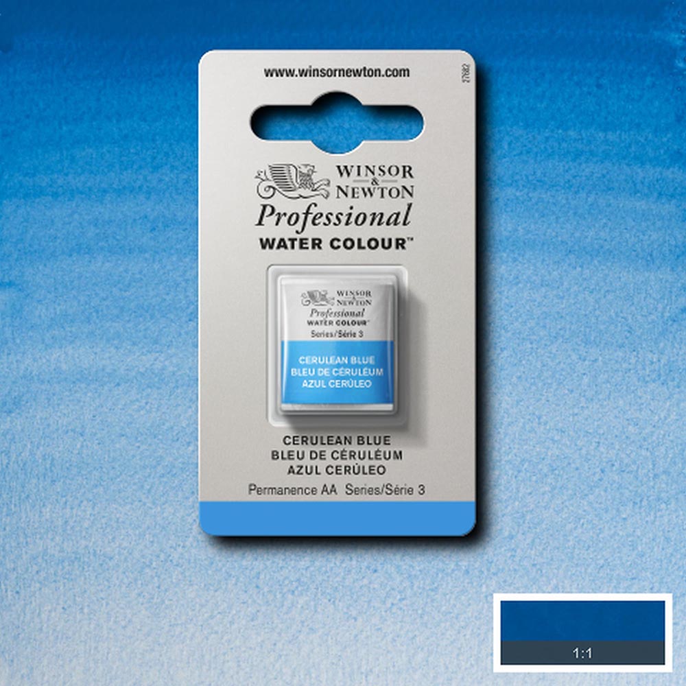 Winsor & Newton Professional Sulu Boya Cerulean Blue 137 S.3 (Yarım Tablet)