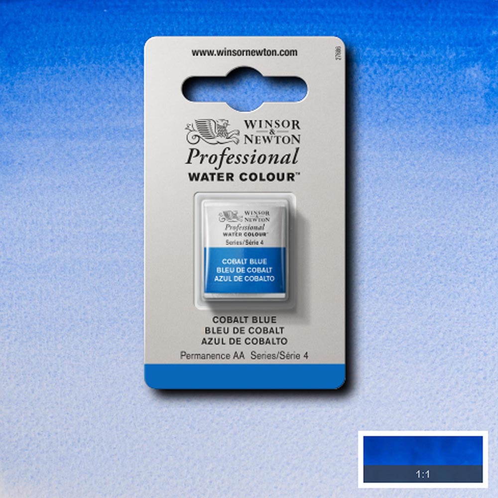 Winsor & Newton Professional Sulu Boya Cobalt Blue 178 S.4 (Yarım Tablet)