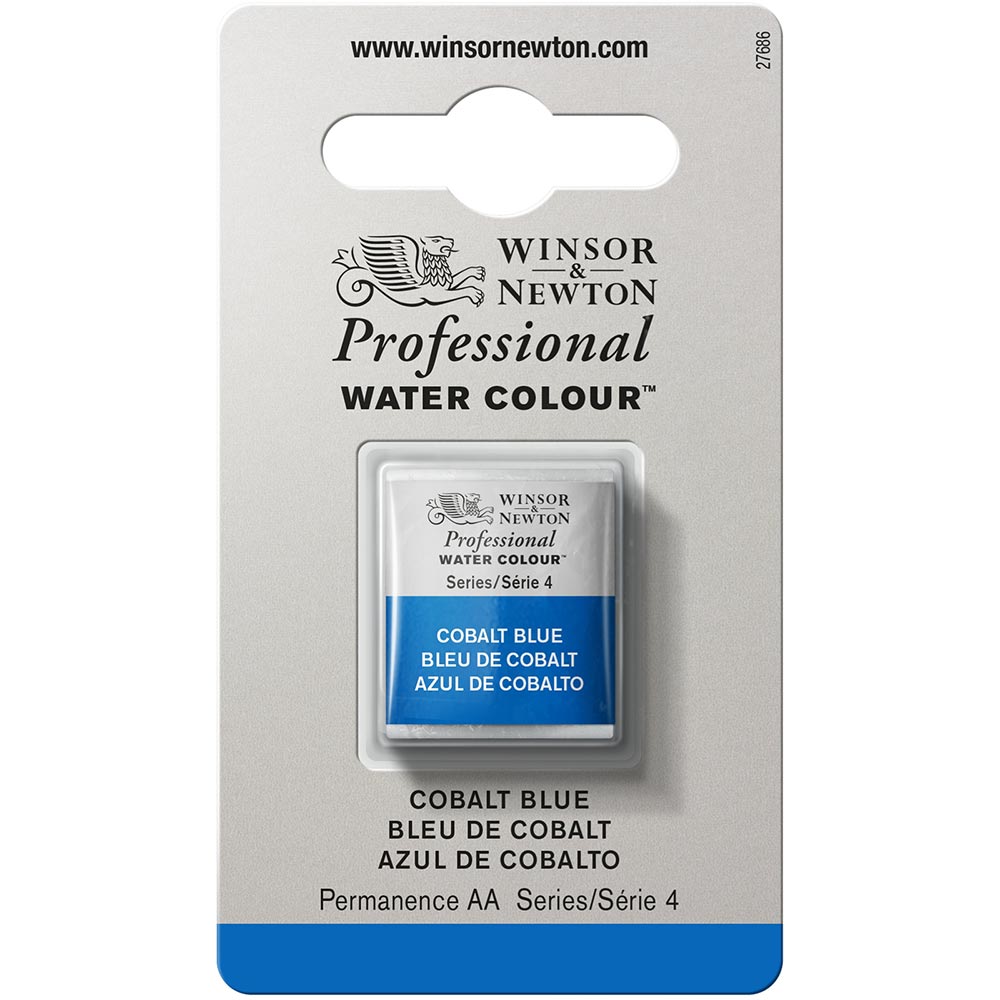Winsor & Newton Professional Sulu Boya Cobalt Blue 178 S.4 (Yarım Tablet)
