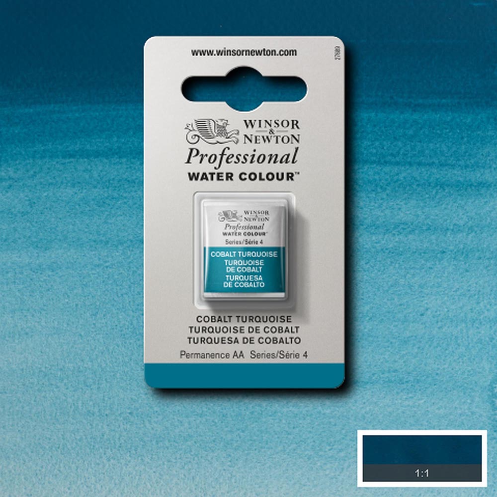 Winsor & Newton Professional Sulu Boya Cobalt Turquoise 190 S.4 (Yarım Tablet)