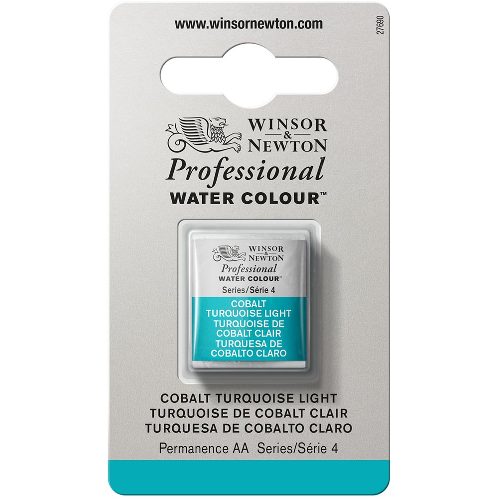 Winsor & Newton Professional Sulu Boya Cobalt Turquoise Light 191 S.4 (Yarım Tablet)