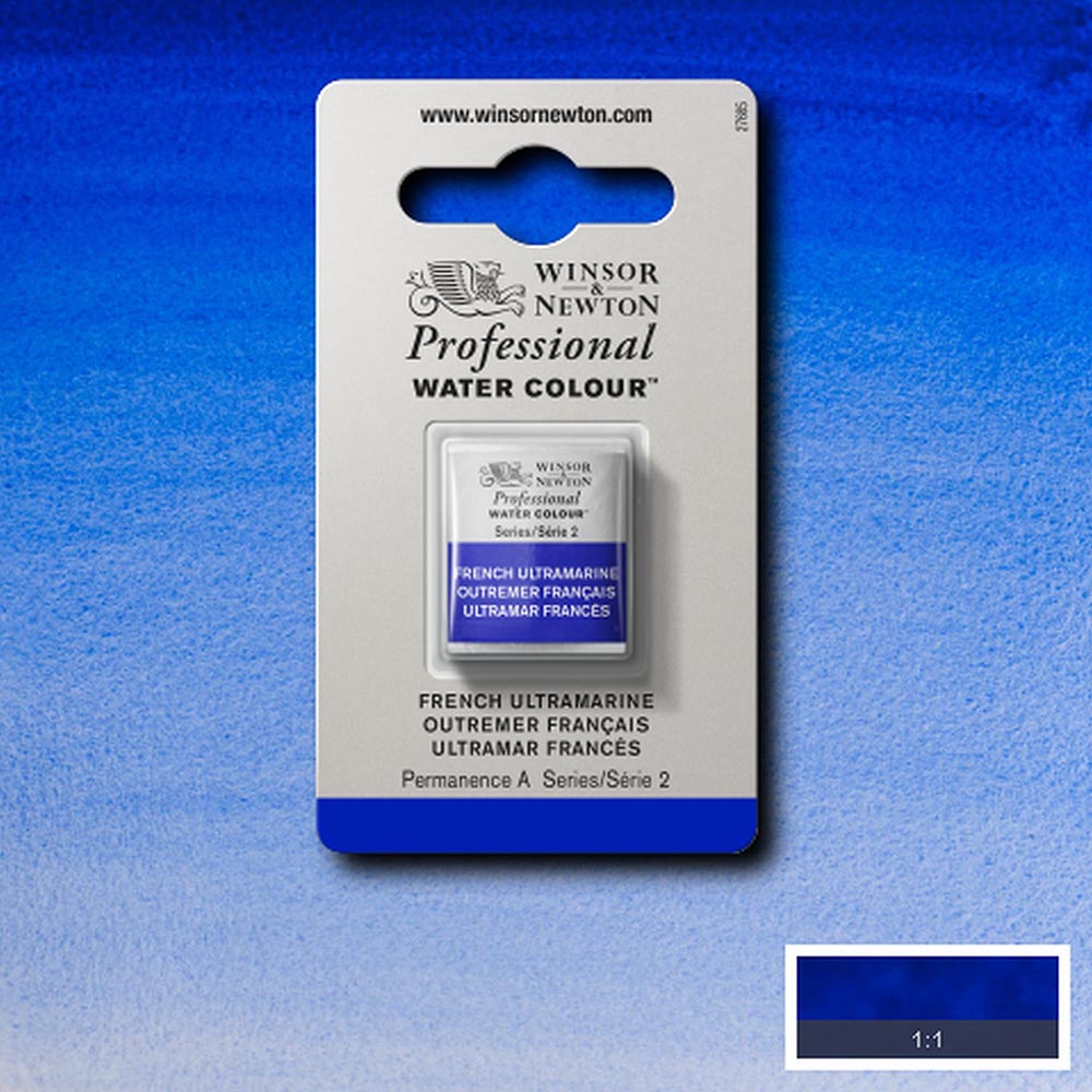 Winsor & Newton Professional Sulu Boya French Ultramarine 263 S.2 (Yarım Tablet)