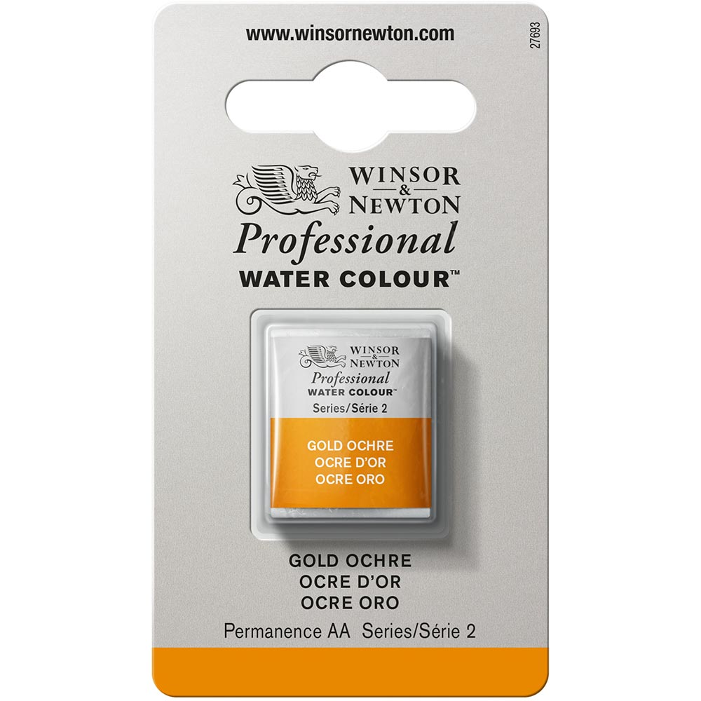 Winsor & Newton Professional Sulu Boya Gold Ochre 285 S.2 (Yarım Tablet)