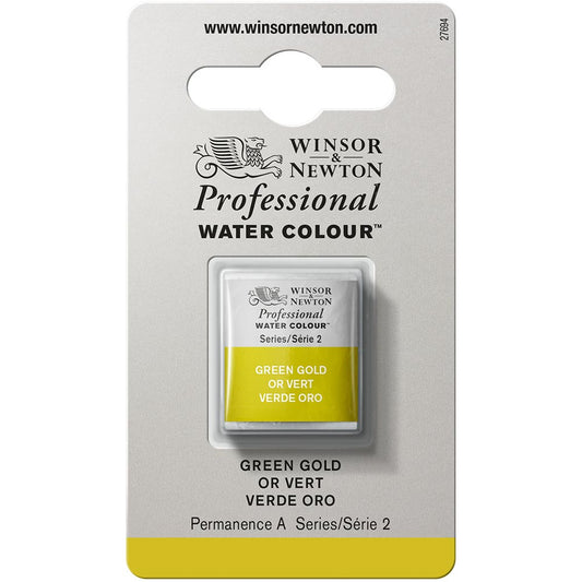 Winsor & Newton Professional Sulu Boya Green Gold 294 S.2 (Yarım Tablet)