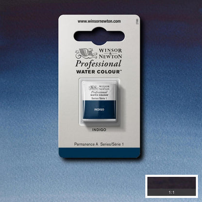 Winsor & Newton Professional Sulu Boya Indigo 322 S.1 (Yarım Tablet)