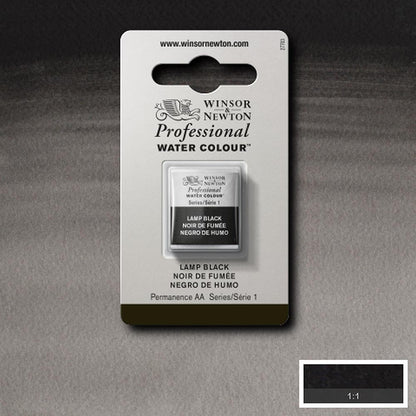 Winsor & Newton Professional Sulu Boya Lamp Black 337 S.1 (Yarım Tablet)