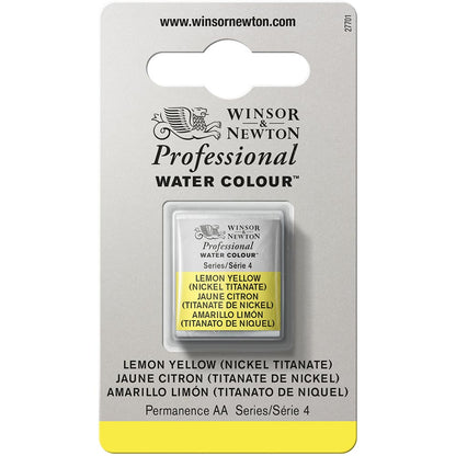Winsor & Newton Professional Sulu Boya Lemon Yellow (Nickel Titanate) 347 S.4 (Yarım Tablet)