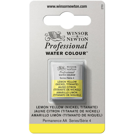 Winsor & Newton Professional Sulu Boya Lemon Yellow (Nickel Titanate) 347 S.4 (Yarım Tablet)