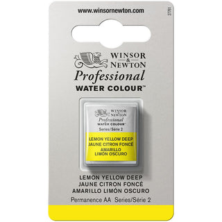 Winsor & Newton Professional Sulu Boya Lemon Yellow Deep 348 S.2 (Yarım Tablet)