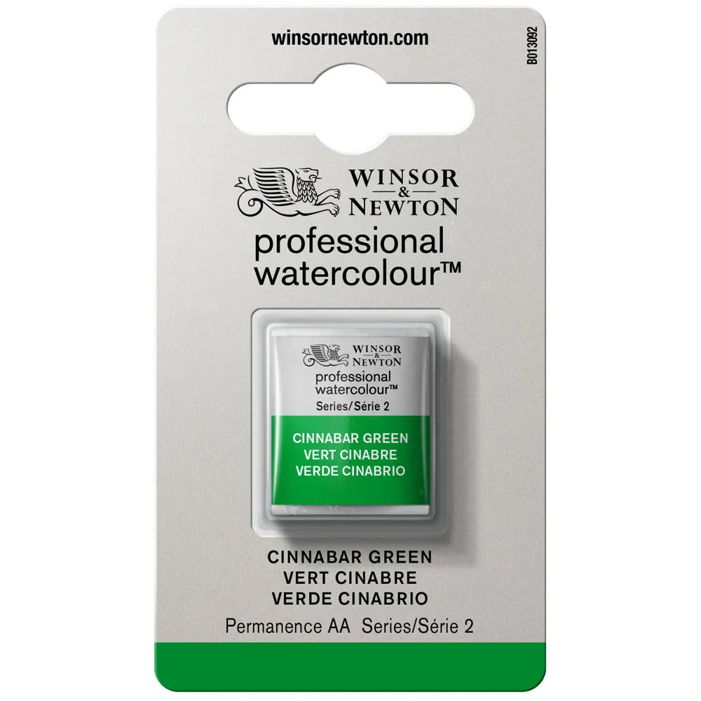 Winsor & Newton Professional Sulu Boya Yarım Tablet Cinnabar Green S.2
