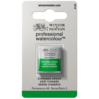 Winsor & Newton Professional Sulu Boya Yarım Tablet Cinnabar Green S.2