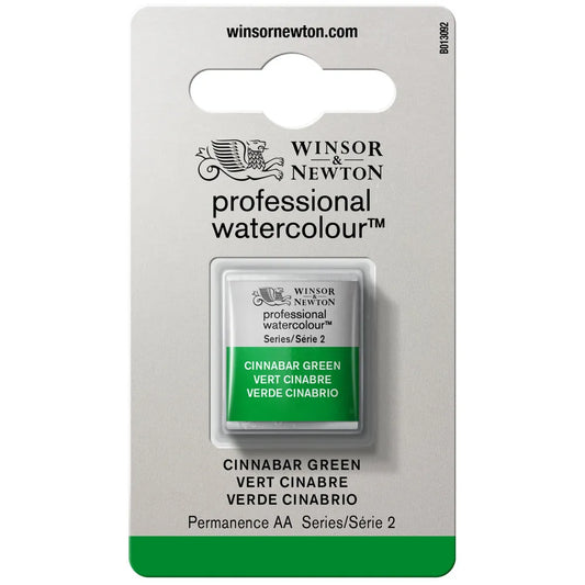 Winsor & Newton Professional Sulu Boya Yarım Tablet Cinnabar Green S.2