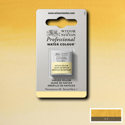 Winsor & Newton Professional Sulu Boya Naples Yellow 422 S.1 (Yarım Tablet)