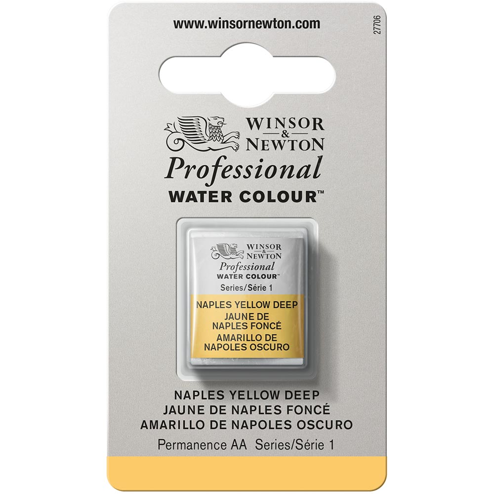 Winsor & Newton Professional Sulu Boya Naples Yellow Deep 425 S.1 (Yarım Tablet)