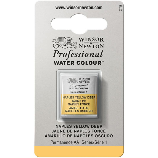 Winsor & Newton Professional Sulu Boya Naples Yellow Deep 425 S.1 (Yarım Tablet)