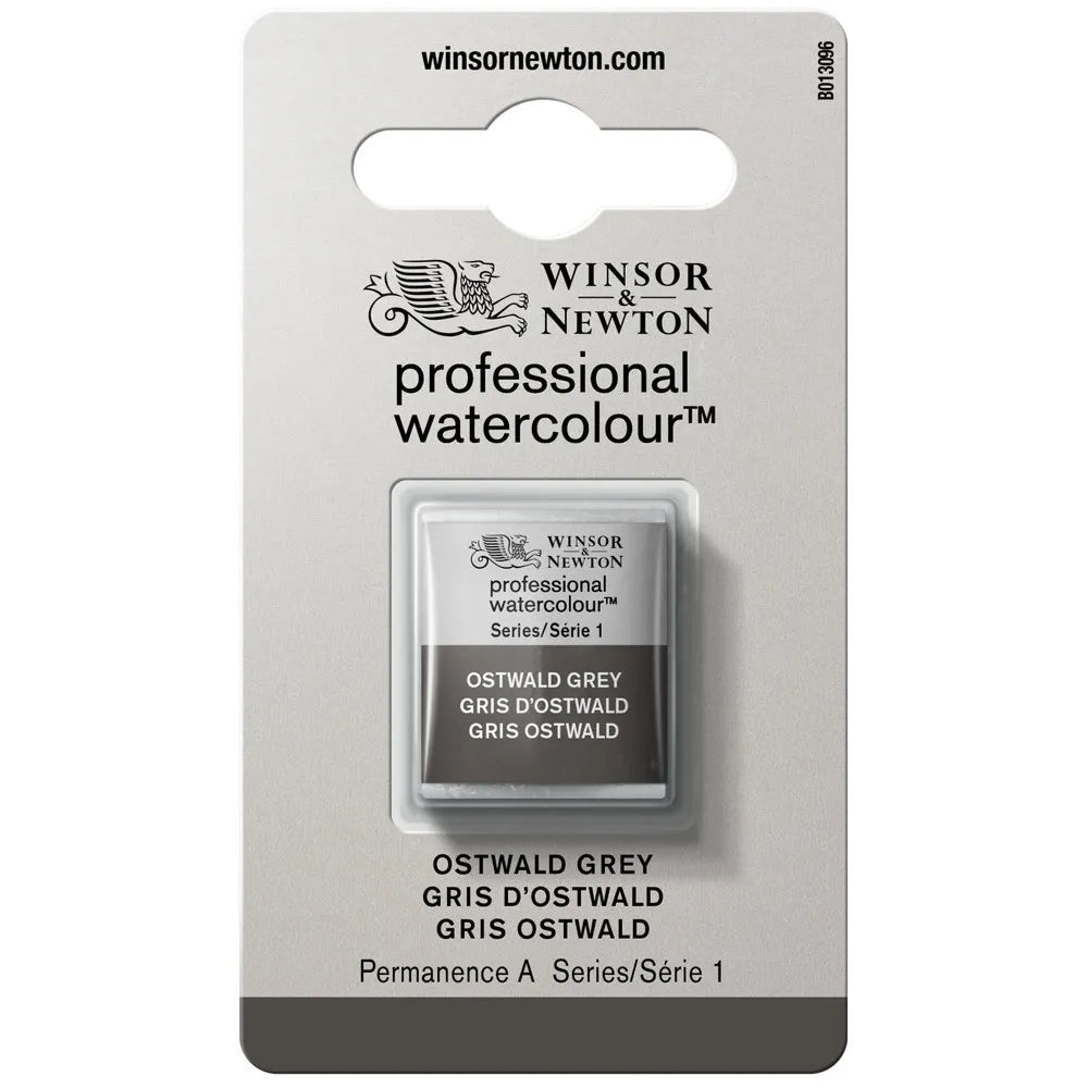 Winsor & Newton Professional Sulu Boya Yarım Tablet Ostwald Grey S.1