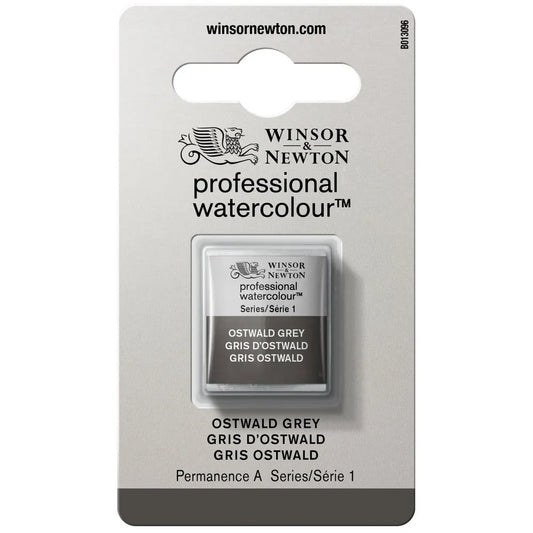 Winsor & Newton Professional Sulu Boya Yarım Tablet Ostwald Grey S.1
