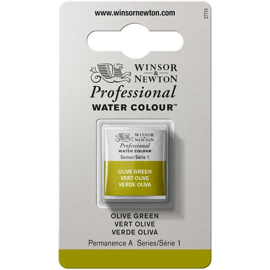 Winsor & Newton Professional Sulu Boya Olive Green 447 S.1 (Yarım Tablet)