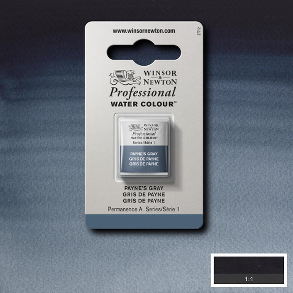 Winsor & Newton Professional Sulu Boya Payne’s Gray 465 S.1 (Yarım Tablet)