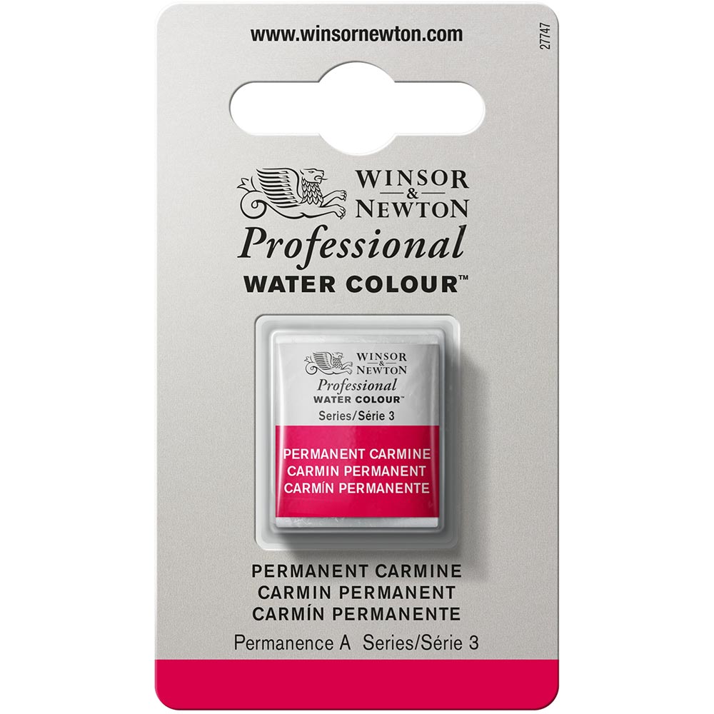 Winsor & Newton Professional Sulu Boya Permanent Carmine 479 S.3 (Yarım Tablet)