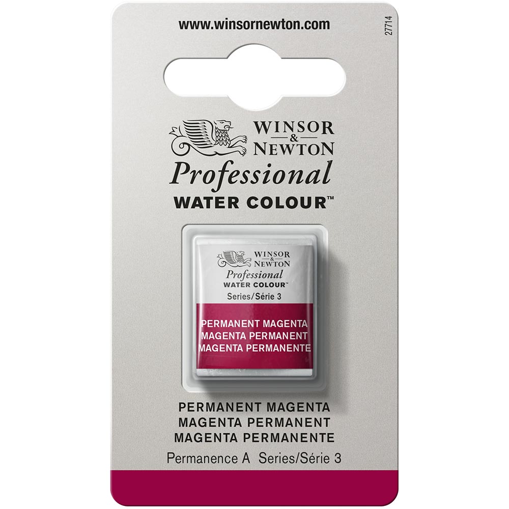 Winsor & Newton Professional Sulu Boya Permanent Magenta 489 S.3 (Yarım Tablet)