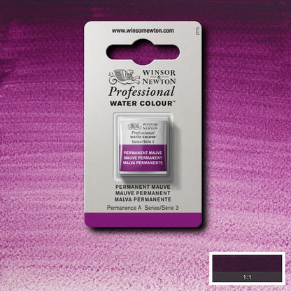 Winsor & Newton Professional Sulu Boya Permanent Mauve 491 S.3 (Yarım Tablet)