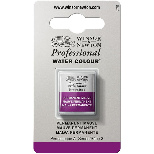 Winsor & Newton Professional Sulu Boya Permanent Mauve 491 S.3 (Yarım Tablet)