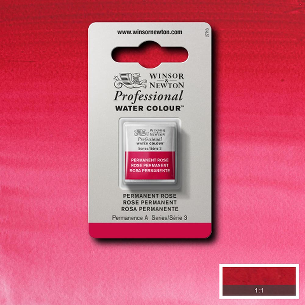 Winsor & Newton Professional Sulu Boya Permanent Rose 502 S.3 (Yarım Tablet)