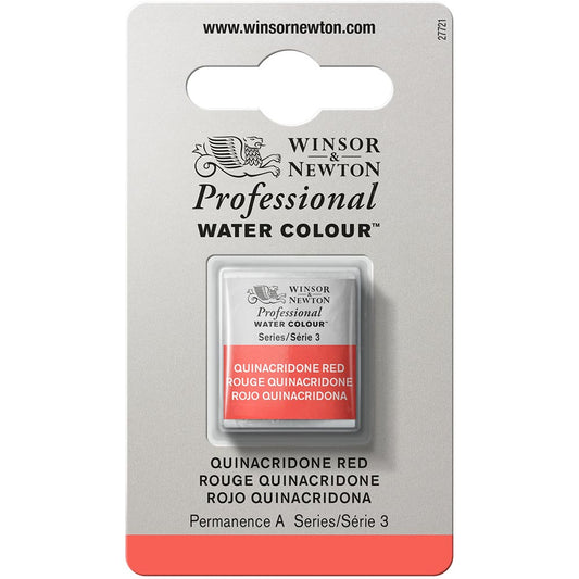 Winsor & Newton Professional Sulu Boya Quinacridone Red 548 S.3 (Yarım Tablet)