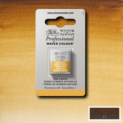 Winsor & Newton Professional Sulu Boya Raw Umber 554 S.1 (Yarım Tablet)