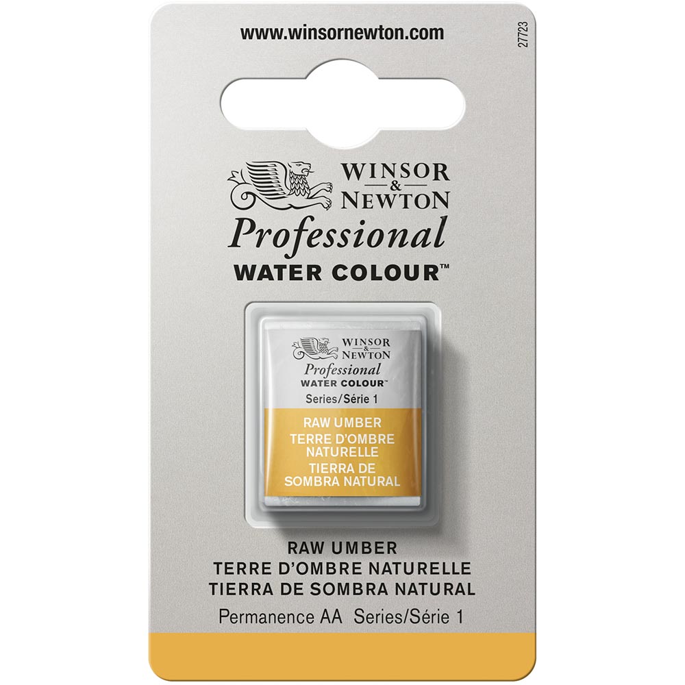 Winsor & Newton Professional Sulu Boya Raw Umber 554 S.1 (Yarım Tablet)